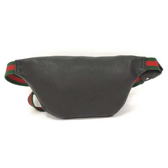 Gucci Sherry Bag Waist Black Leather Bag Line Body - Picture 1 of 9